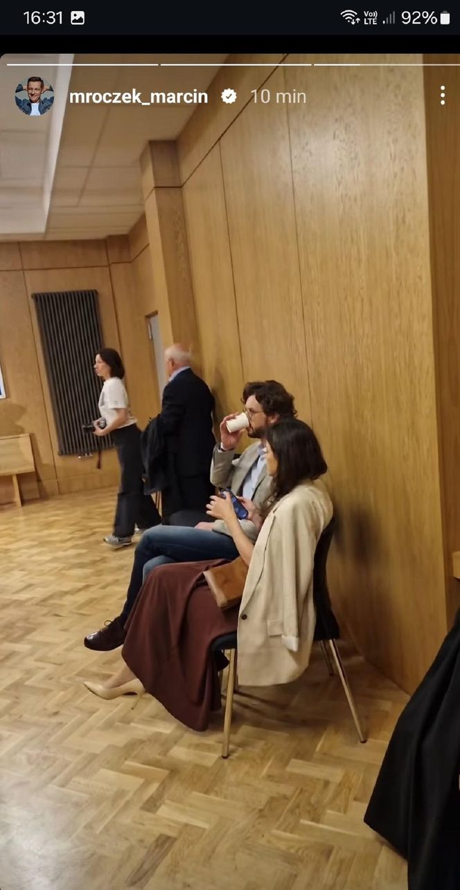 M jak miłość nowy sezon po wakacjach 2025. Kasia (Paulina Lasota), Mariusz (Mateusz Mosiewicz) na planie