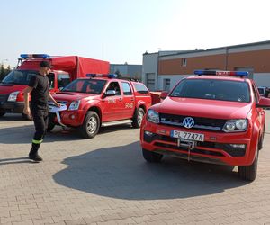 Strażacy z Wielkopolski jadą do zagrożonego powodzią Głogowa nad Odrą