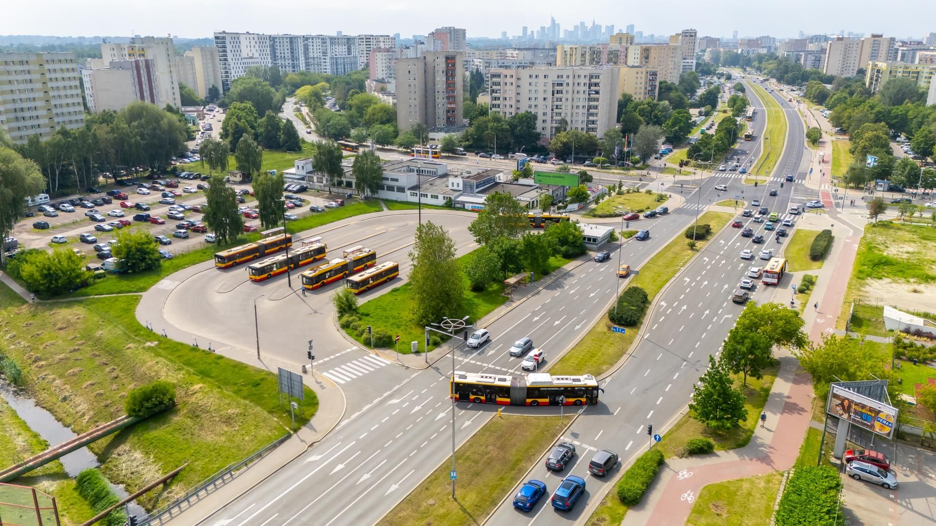 Pętla Gocław przed budową tramwaju