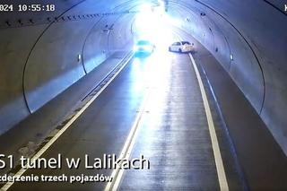 Wstrząsające nagranie z wypadku w tunelu. Kierowca pędził 170 km/h!
