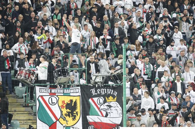 Legia Warszawa - Lech Poznań: Zdjęcia kibiców z klasyku i 13. kolejki PKO BP Ekstraklasy