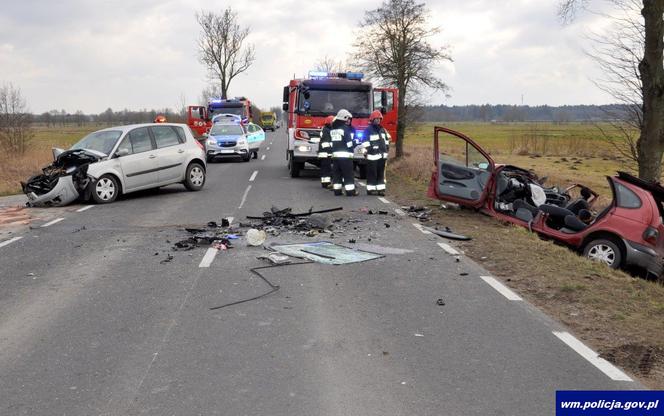 Groźne wypadki na drogach Warmii i Mazur. Są ranni, w tym dziecko