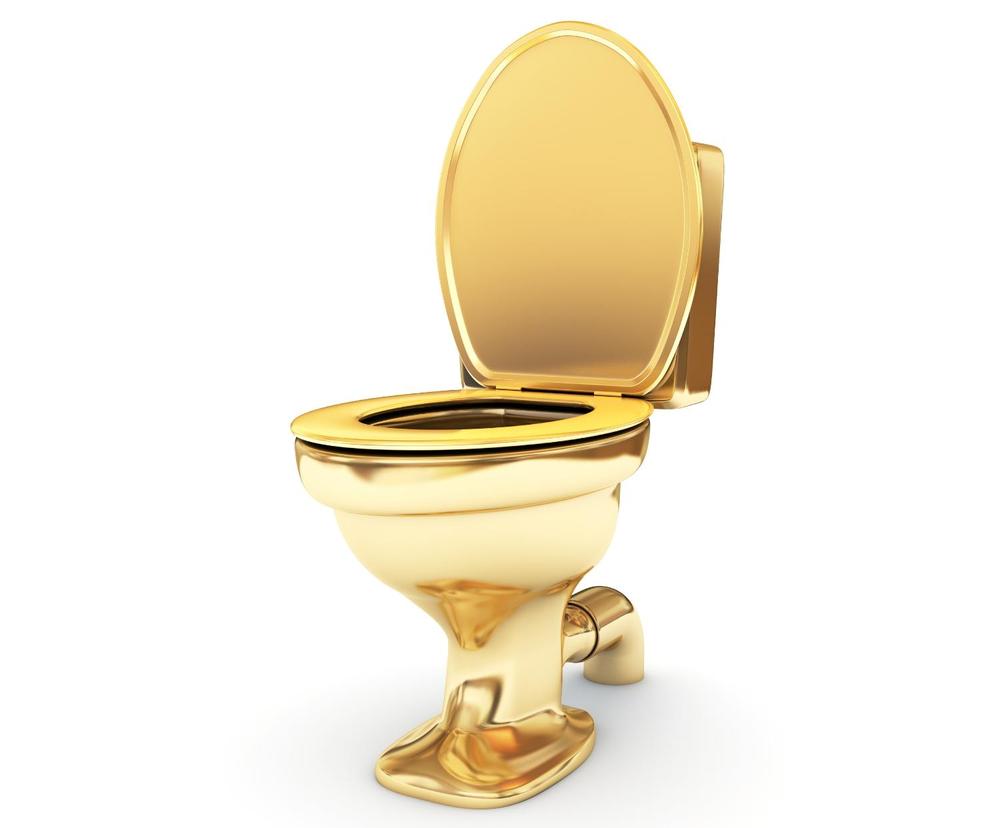 Złota toaleta