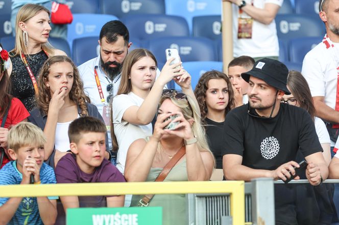 Kibice na meczu gwiazd Polska - Brazylia na Stadionie Śląskim