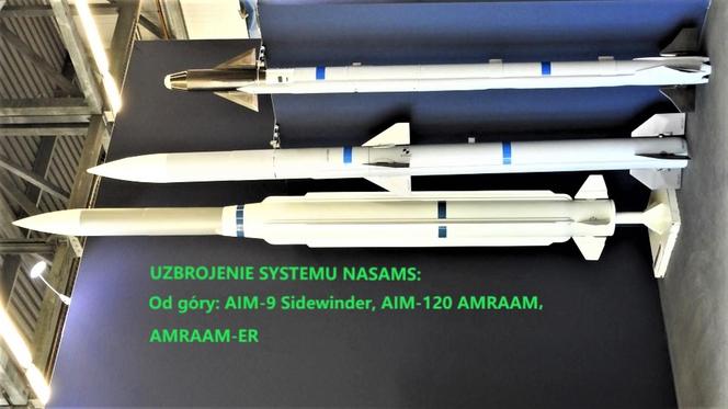 Trzy typy pocisków systemu NASAMS