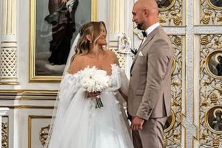 Klaudia i Valentyn z Rolnik szuka żony już po ślubie. Panna młoda zachwyciła kreacją 