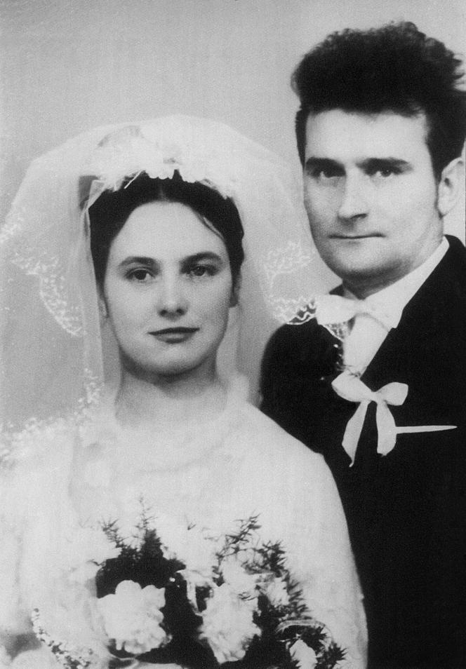 Lech Wałęsa z żoną Danutą, 1969r.
