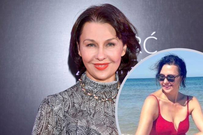 Anna Popek kusi nogami nad Bałtykiem