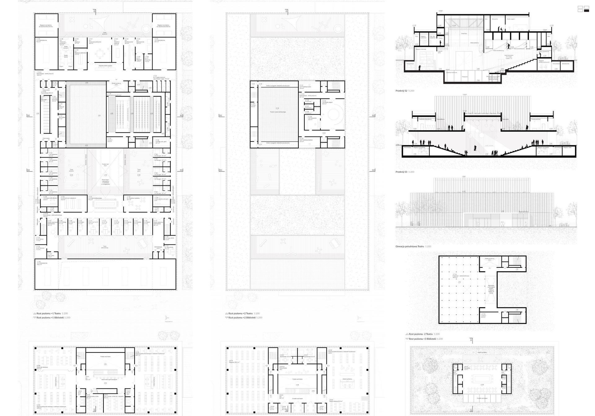 Teatr Banialuka w Bielsku-Białej projekty konkursowe 1 nagroda