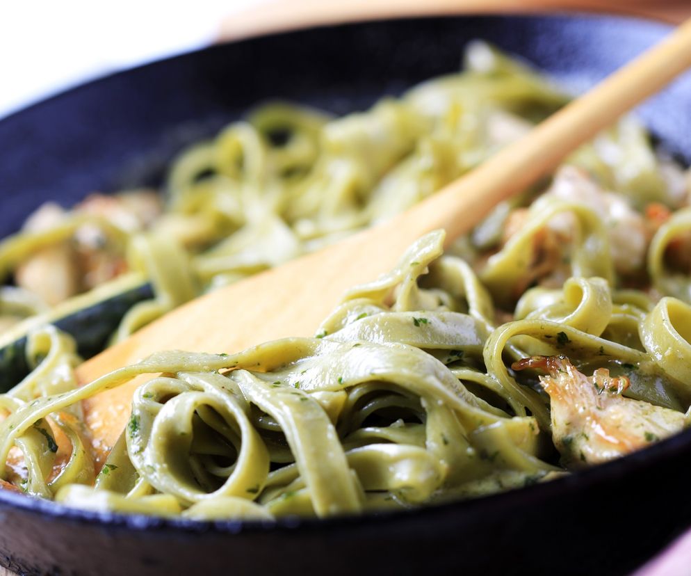 Makaron tagliatelle z szałwią