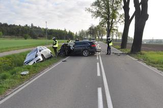 Wypadek na trasie Działdowo-Kozłowo. Dwie osoby w szpitalu