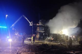 Pożar domu w Maliszowie