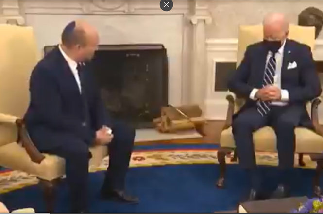 Joe Biden zasnął podczas ważnego spotkania z premierem Izraela? Nagranie podbija internet [WIDEO]