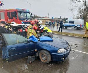 Zamojskie służby w inscenizacji wypadku