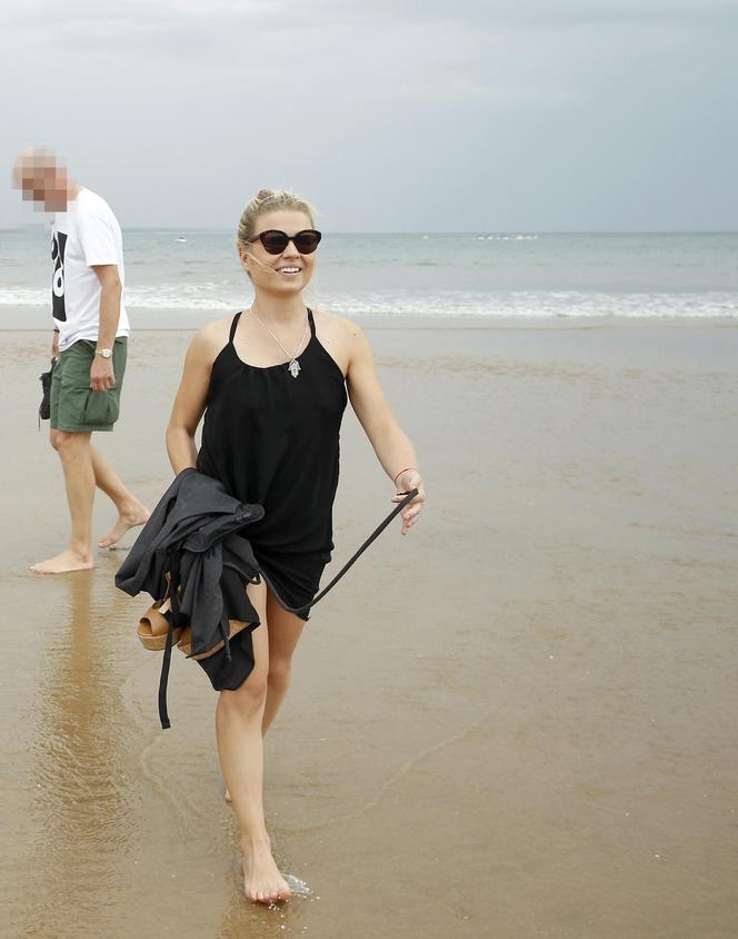 Marta Manowska na plaży
