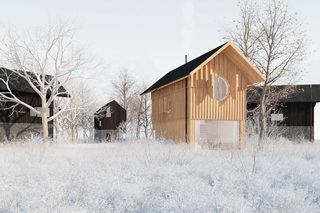 Ciasny ale... wysoki. To najmniejsze domki, jakie powstały w naszej pracowni, przyznaje architekt znany  z nietypowych projektów