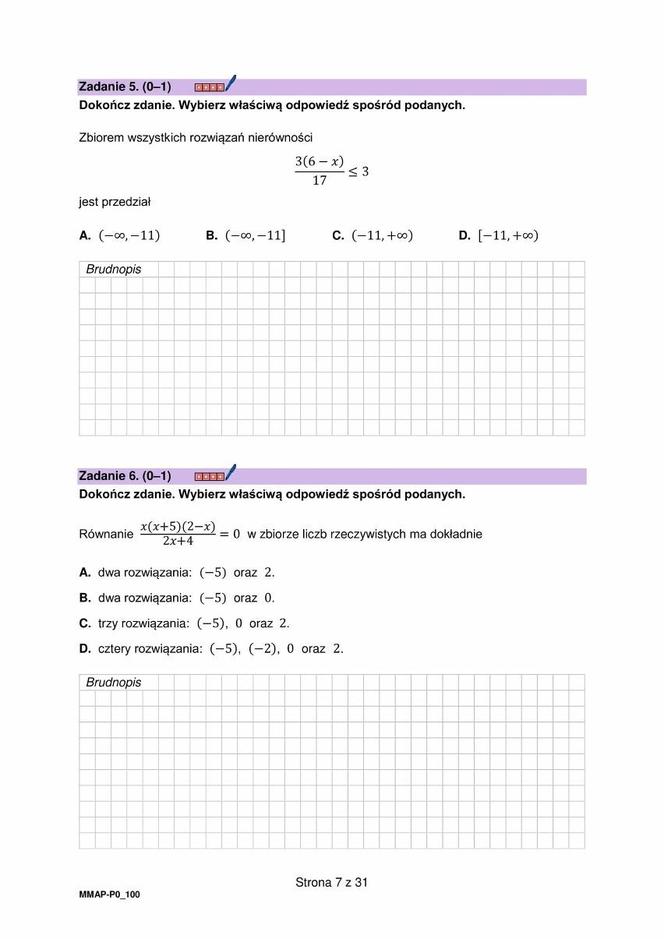 Matura poprawkowa 2024: matematyka. Arkusze CKE i odpowiedzi [Formuła 2023]