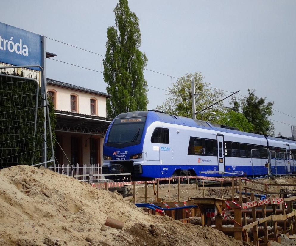 Stacja Ostróda. Pierwsze prace przy budowie podziemnego przejścia