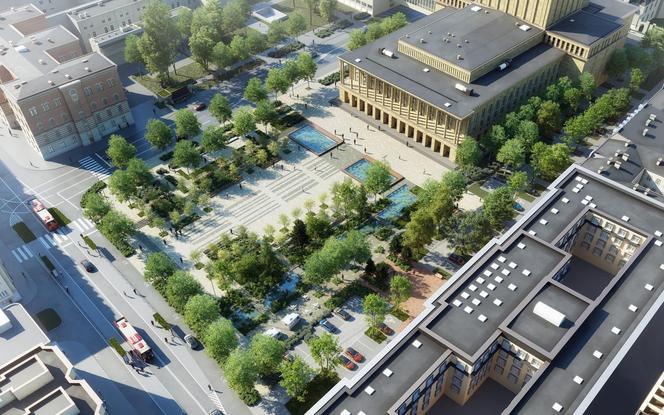 Plac Dąbrowskiego w Łodzi zostanie przebudowany