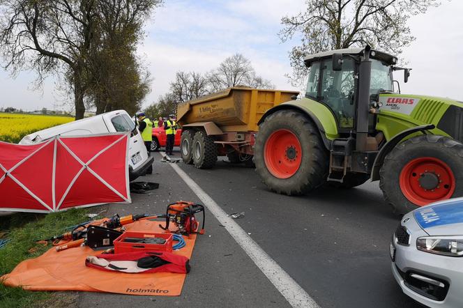 Tragiczny wypadek na drodze między Lesznem a Klonówcem