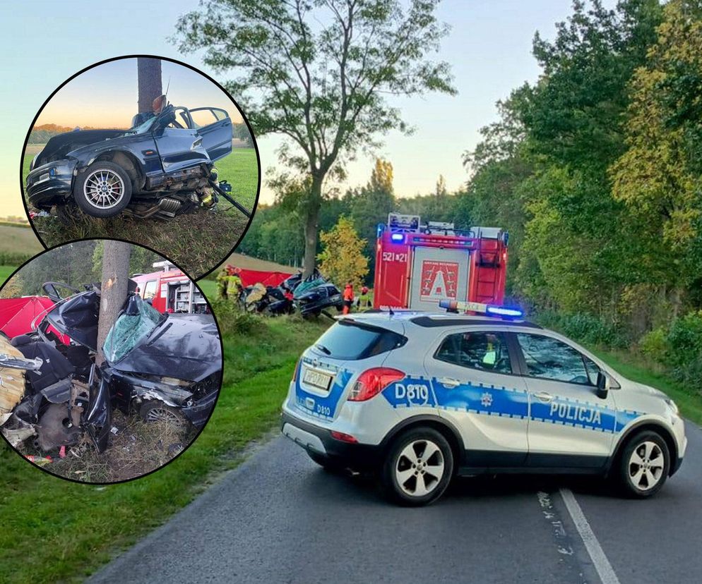 Tragiczny wypadek w Zalesiu. Nie żyje 23-letni kierowca BMW