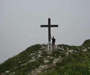 Tomasz Krzan na biegu w Szwajcarii