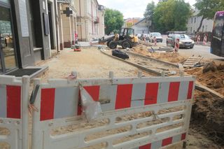 Zamykaja fragment ul. Piłsudskiego w Siedlcach