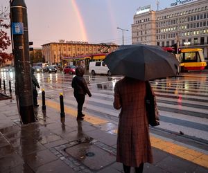 Burza i tęcza w Warszawie (30.10.2025)