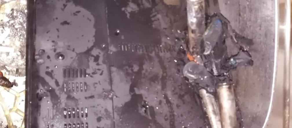 Pożar w podbydgoskiej Stopce! W jednym z mieszkań wybuchła bateria od laptopa!