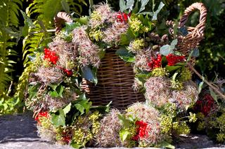 Jesienny wianek na drzwi