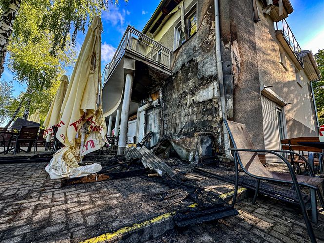 Pożar restauracji w Ostródzie. Sandacza jadł tu niedawno Karol Nawrocki