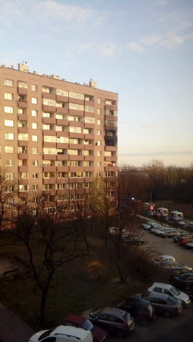 Kraków: Groźny pożar w bloku