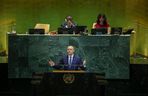 Prezydent RP Karol Nawrocki podczas 80. sesji ONZ w USA