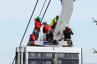 TOPR ćwiczył ewakuację turystów z kolejki na Kasprowy Wierch 