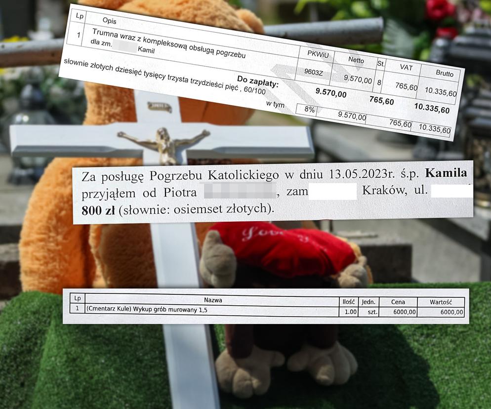 Tyle kosztował pogrzeb Kamilka z Częstochowy. 6 tys. zł za grób, 800 zł dla księdza