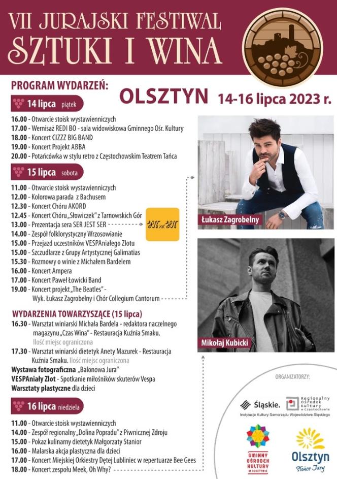 VII Jurajski Festiwal Sztuki i Wina w Olsztynie