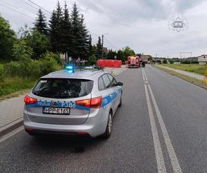 Tragiczny wypadek w Kłobucku. Samochód uderzył w słup energetyczny