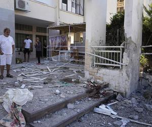 Atak rakietowy w strefie Gazy