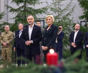 Andrzej Duda w Bazie Lotniczej w Amari