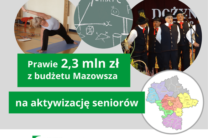 Prawie 2,3 mln zł na aktywizacje seniorów