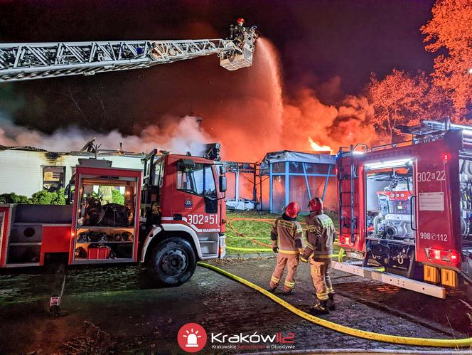 Kraków. Pożar przy ul. Zawiłej