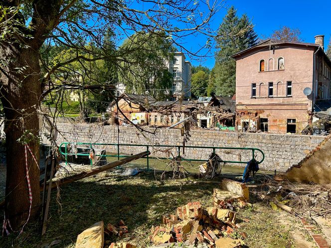 Lądek-Zdrój po przejściu fali powodziowej