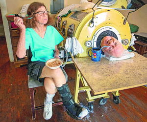 Przeżył życie w metalowej tubie