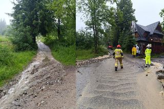 Tatry w strugach deszczu. Biały Dunajec przekroczył stan ostrzegawczy