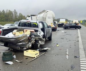 Wielki karambol na autostradzie pod Jasną Górę. Wszystko stoi