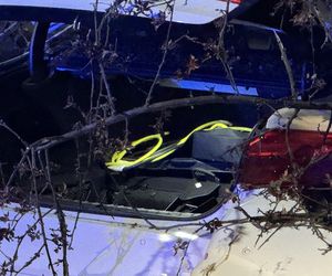 Policyjny pościg ulicami Warszawy. BMW w płomieniach 