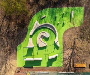 Flowpark do ćwiczenia parkouru, park Przy Bażantarni