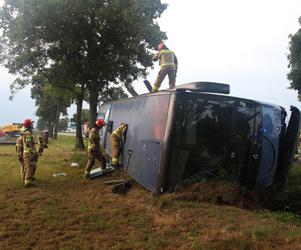 Wypadek autokaru w Chromnej pod Siedlcami