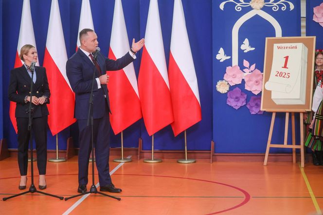 Marta Nawrocka na rozpoczęciu roku szkolnego