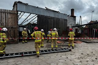 Zalane posesje, zerwany dach, przewrócony tir. Leszno i region po załamaniu pogody